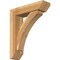 Ekena Millwork Thorton Slat Rough Sawn Bracket w/ Offset Brace, Western Red Cedar, 6"W x 22"D x 26"H BKT0604X22X26THR06RWR - alternate 1